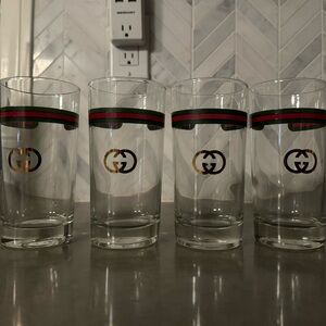 Gucci highball glasses authentic